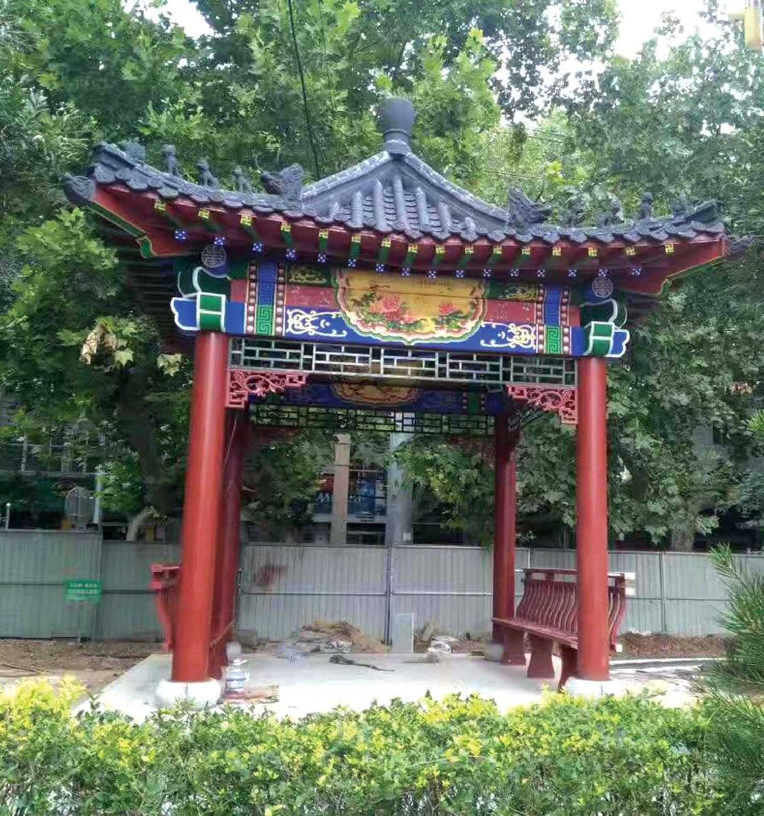 古建四角凉亭