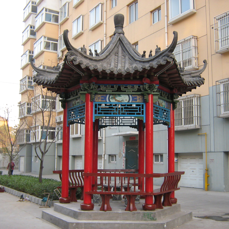 古建六角凉亭